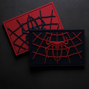 Custom PVC Brooch Badges Colorful Soft PVC Embossed Patch Rubber <b>Hook</b> and Loop Patches top quality patches - Product Image 1