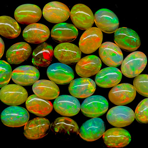 7-9 mét ethiopian Opal Cabochon chất lượng tốt đa hào nhoáng Opal Cabochon rất nhiều màu vàng Cơ Sở Hình dạng hình bầu dục welo Opal cho đồ trang sức làm - Product Image 3