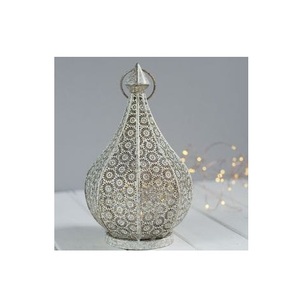 Linterna de metal decorativa de latón antiguo con esmalte antiguo perfecto para la decoración al aire libre lujosas celebraciones festivas - Product Image 6