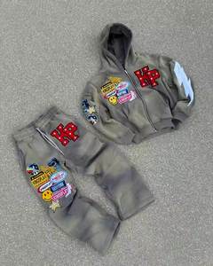 ชุดวิ่งจ๊อกกิ้งคอตตอนชุดวอร์มและชุดมีฮู้ดชุดวอร์มซักกรดออกแบบได้ตามต้องการ - Product Image 1