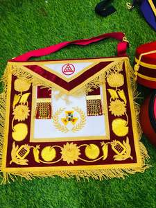 TABLIER MAÇONNIQUE REGALIA TYLER VIOLET AVEC COLLIER CHAÎNE-HSE - Product Image 2