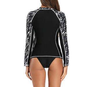 High Quality Custom Design Sublimation Printed Long Sleeve <b>Rash</b> <b>Guard</b> for Ladies Good Quality Comfortable <b>Women</b> <b>Rash</b> <b>Guard</b> - Product Image 4