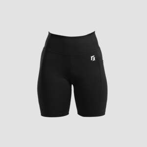 Shorts de compression dynamiques pour femmes en noir - Product Image 2