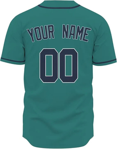 Camisetas de béisbol de poliéster personalizadas al por mayor, UNIFORMES DE EQUIPO sublimados, Camiseta deportiva de entrenamiento transpirable y ligera de secado rápido - Product Image 3