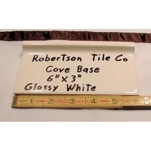 Robertson Co. Carreau de céramique blanc vintage 1 pièce 3 \ "x 6 \" Tuiles de base/crique empilables - Product Image 1