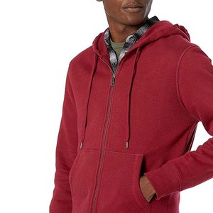 Sudadera con Capucha de Forro Polar para Hombre de Alta Calidad, con Cierre, Manga Larga, Impermeable, Transpirable, de Poliéster/Algodón, Bordada y Personalizada - Product Image 3