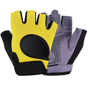 Guantes de cuero personalizados para levantamiento de pesas Suministro directo de fábrica a granel con muñequeras y acolchado en La Palma - Product Image 1