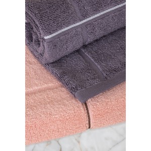 Varol 30x50cm Square Series Micro Cotton 3-Piece Quick-Dry Skin-Friendly <b>Bath</b> and Face <b>Towel</b> <b>Set</b> for Home Use - Product Image 3