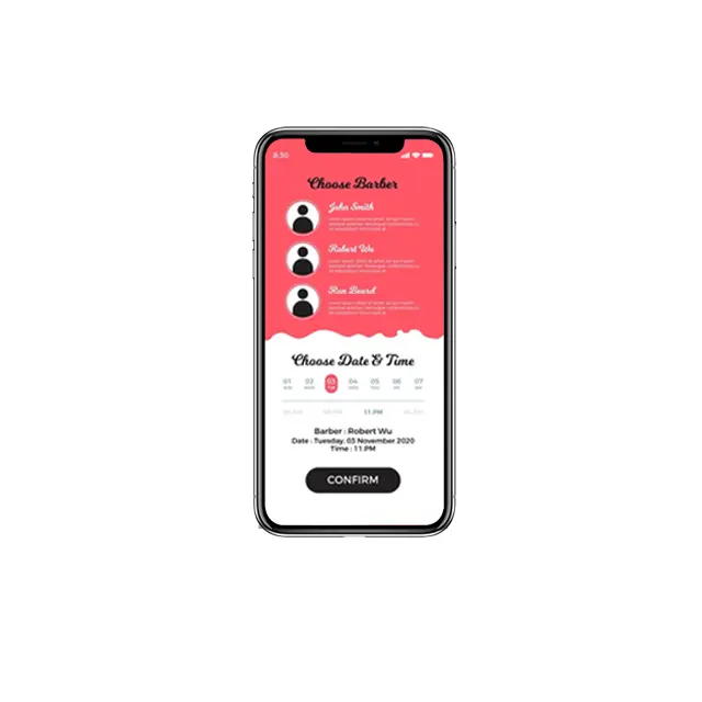 Salon Termin Termin App für Selbst pflege Beauty Salon Termin Buchung App Haar und Masken bildner Buchung plattform