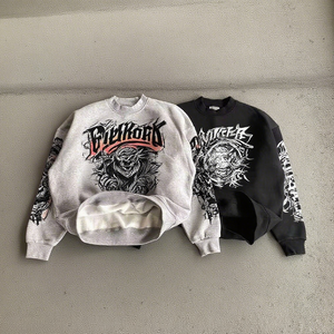 Sweat à capuche zippé uni pour homme, streetwear d'hiver, coupe classique, 100% coton molletonné, 450g, imprimé en relief, respirant, avec poche - Product Image 4