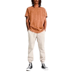 เสื้อยืดลายย้อมสีแบบแอซิดวอชสำหรับฤดูร้อน ขายส่ง เสื้อยืดเปล่าเรียบๆ สำหรับผู้ชาย เสื้อยืดสั่งทำคุณภาพสูง ลายเรียบ / เสื้อยืดมาใหม่ - Product Image 1