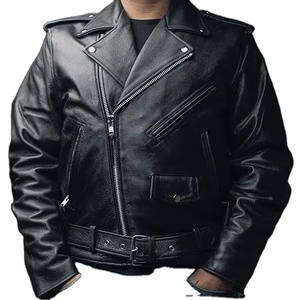 2025 chaquetas de traje para hombre, ropa holgada negra para caballero, ropa bonita nueva en abrigo, chaqueta de cuero clásica de moda con botonadura sencilla para hombre - Product Image 2