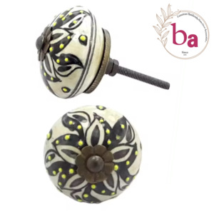 Boutons de tiroir en céramique de style moderne poignée et traction d'exportation de qualité pour armoire de cuisine chambre salon salle de bain commode - Product Image 1