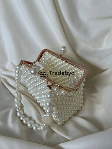Elegante Bolso de Mano Tipo Clutch con Perlas y Correas para Mujer, Bodas, Eventos Festivos, Regalos de Lujo, Moda Nupcial, Correa Extraíble Tradebyd - Product Image 6