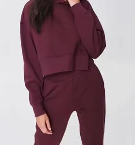 High Quality <b>Women</b> Tracksuit Light <b>Weight</b> Breathable Plus Size Popular Winter Pullover 2 Piece <b>Set</b> Plain Style Fashion Tracksuit - Product Image 1