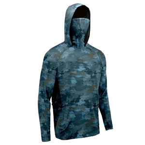 Esdy Sweats à capuche chauds pour hommes pour la pêche en plein air Sweats à capuche en polaire pour la chasse et le combat Pêche personnalisée Boutonné Manches longues Séchage rapide - Product Image 6