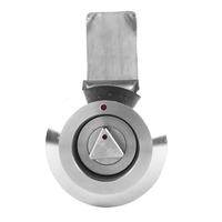 Verrous à compression à quart de tour ABA durables en acier inoxydable 316 chromé, anti-corrosion, à clé, pour compagnies aériennes