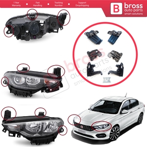 ชุดขายึดไฟหน้า BHL532+BHL533 ซ่อมแซม ติดตั้งด้านซ้ายขวา สำหรับรถยนต์ Tipo 356 357 Egea ปี 2015 ขึ้นไป 50927927 50927929 - Product Image 6