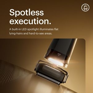 Afeitadora Eléctrica de Láminas IPX7 para Hombre con Dos Cabezales Intercambiables, Recortadora de Barba de Cuatro Cuchillas, Carga Inalámbrica USB-C para Rostro - Product Image 4