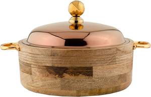 Boîte à roti multifonction en bois massif de qualité supérieure, fabriquée à la main, avec couvercle supérieur pour la conservation de la fraîcheur, design moderne, idéale pour la cuisine, prix abordable - Product Image 5