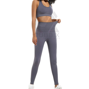 Ensemble de yoga pour femmes grandes tailles, très tendance, couleur unie, collection 2025, haute qualité, respirant, écologique, vente en gros - Product Image 3