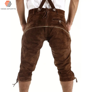2024 MESS SPORTS Bavarian Leather Custom Men's German Traditional Knee-Length Lederhosen Quick Dry Breathable Features - Product Image 6
