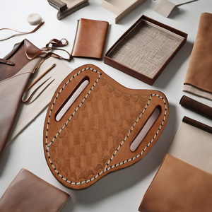 High Quality Handmade Real Leather Folding Knife Sheath Bag with <b>Adjustable</b> <b>Strap</b> Hand-Stitched Portable OEM/ODM Support - Product Image 2