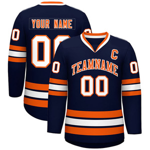 Vente chaude Sublimation Personnalisée 100% Polyester Maillot De Hockey Sur Glace Service OEM Respirant Séchage Rapide Nom De L'équipe Personnalisée Fait Pakistan - Product Image 1