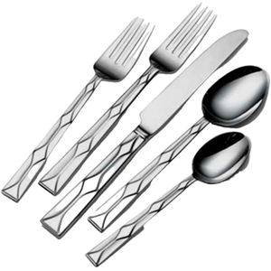 Ensemble de couverts élégant en acier inoxydable et cuivre avec poignée tressée, parfait pour les mariages et la décoration de salle à manger élégante - Product Image 3