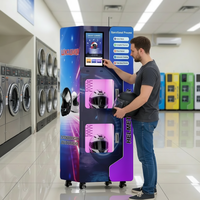 Machine de nettoyage de casques à prix d'usine, distributeur automatique de nettoyage de casques de moto, machines de nettoyage de casques de vélo personnalisées