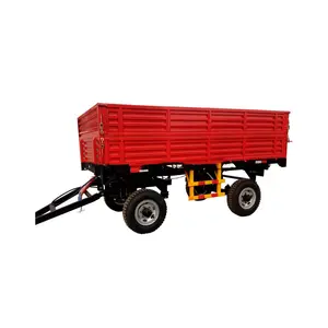 Hot Verkoop Landbouw Boerderij Kleine Tractor Tuin Dump Trailer Nieuw Product Staal Zilver Lassen Iso Trekhaak