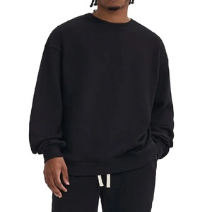 Sweat-shirt pour homme de qualité supérieure mélange de polyester de coton Durable respirant sweat-shirt à épaules tombantes prix bon marché de l'usine - Product Image 4