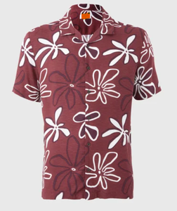 Camisas florales informales para hombre de un solo pecho, elegantes y vintage, aspecto veraniego, viscosa suave y nítida, duraderas y cómodas de Bangladesh - Product Image 1