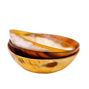 Cuencos para servir y mezclar ensalada de cuerno de búfalo más populares, el último cuenco de sopa de cuerno de vaca y buey de materiales naturales para uso en vajilla - Product Image 4