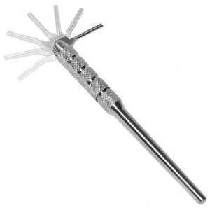 Mango de Bisturí para Cirugía, Mango de Cuchillo Quirúrgico de Acero Inoxidable, Longitud con Rotación de 180 Grados, Implante Oral por Surgiright Instrument - Product Image 3