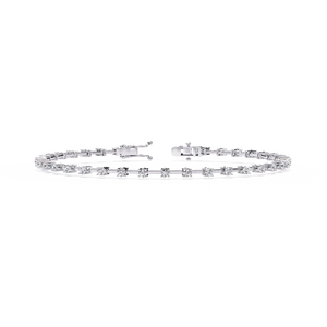 Magnifique bracelet et jonc en or 18 carats avec diamants de laboratoire, accessoire de bijouterie luxueux - Product Image 6