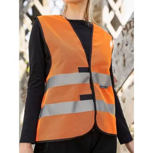 Gilet ad alta visibilità in rete con adesivi riflettenti e luci - Articolo promozionale - Product Image 3