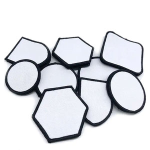 Promotional Twill Fabric Sublimation Heat Transfer <strong>Patch</strong> Blank Embroidery <strong>Patch</strong> Made of Polyester Plastic - Product Image 1
