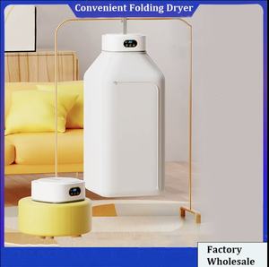 Séchoir à linge électrique portable, compact et pliable, best-seller, prêt à être expédié, avec télécommande et sac de séchage - Product Image 3