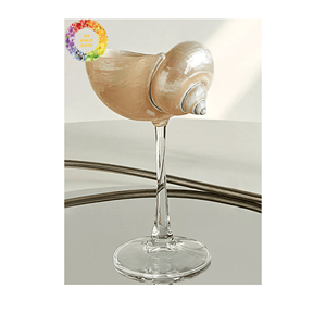 Verres à Martini coquillage tendance cadeau Saint Valentin verres à vin coquille cadeau de demoiselle d'honneur de mariage - Product Image 4