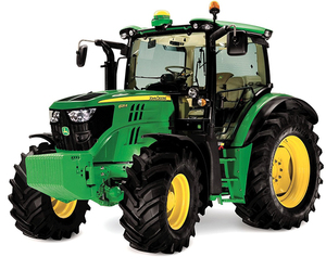 Tracteur multifonctionnel d'occasion 130 CV avec climatisation et cabine 4x4, modèle John Deere 6130R à vendre - Product Image 3