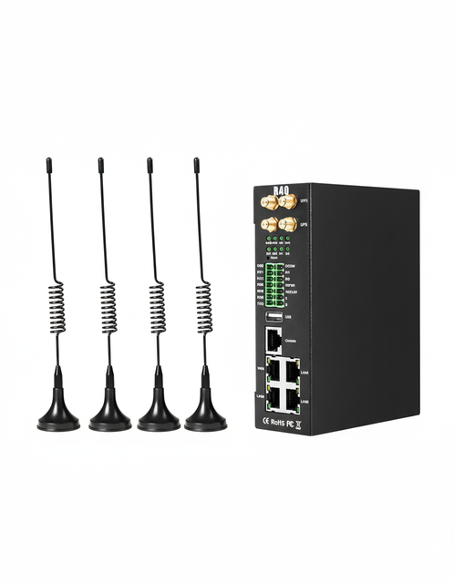 WITTELB Industrial IoT Edge Gateway Dual SIM 4G LTE Modbus MQTT PLC Built-in IO Rugged Housing Remote Monitoring Data