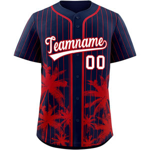 Maillot de Baseball Sublimé avec Bouton Complet Chemise de Softball Personnalisée Équipe Tackle Twill Nom Numéro Broderie Respirant Séchage Rapide - Product Image 4