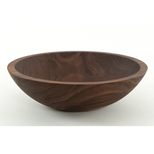 Cuenco cónico de madera Natural de alta calidad, cuenco para servir de madera de Acacia, utensilios de cocina pulidos, novedad, venta al por mayor - Product Image 2