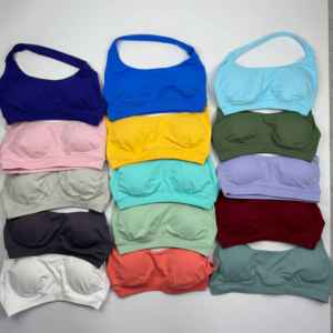 Sujetador deportivo acolchado Sexy sin costuras a prueba de golpes para mujer, sujetador de entrenamiento sin espalda para gimnasio, Top corto de Yoga antichoque, trajes de sujetador de Fitness - Product Image 4