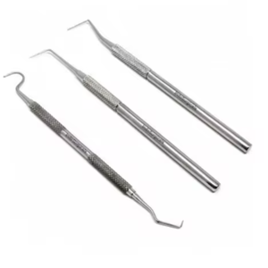 SONDA DENTAL DE GRADO DE ALTA CALIDAD S.S MADE-HERRAMIENTAS ESENCIALES PARA PROFESIONALES DENTALES (JUEGO DE 3) - Product Image 1