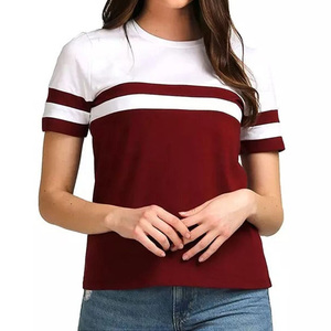 Venta al por mayor 2025 ropa de verano camiseta de las mujeres con diseño personalizado y logotipo de impresión de secado rápido transpirable camiseta de las mujeres - Product Image 4