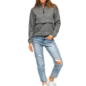 Sudadera con Capucha y Cuello Alto, Personalizable con Logotipo, Marca Privada, Talla Grande, para Mujer - Product Image 5