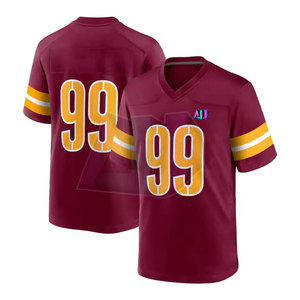 Nuevo Conjunto de Uniforme de Fútbol Americano Transpirable de Manga Corta para Equipos que Buscan un Estilo Profesional y un Ajuste Atlético Cómodo - Product Image 4