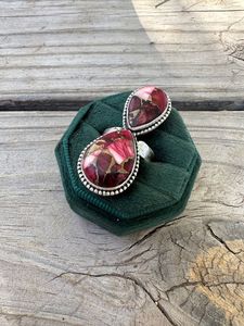 Bague à deux pierres ajustable en argent sterling rose Dahlia faite à la main pour femme - Product Image 3